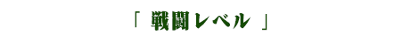 戦闘レベル